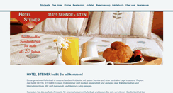 Desktop Screenshot of hotelsteiner.de