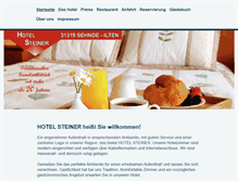 Tablet Screenshot of hotelsteiner.de